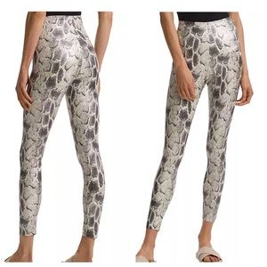 Commando Faux Leather Animal Print Leggings - XS